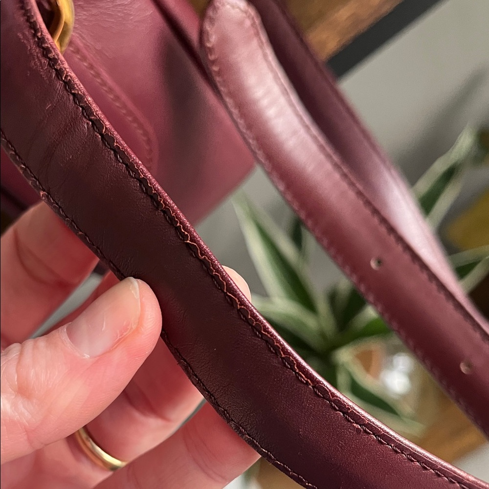 Cartier Deep Red Leather Crossbody Bag - Picture 9 of 17